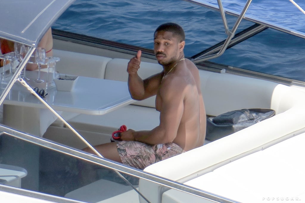 Michael B. Jordan Shirtless in Italy Pictures July 2018