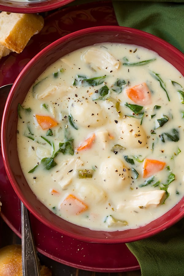 Olive Garden Recipe: Creamy Chicken Gnocchi Soup
