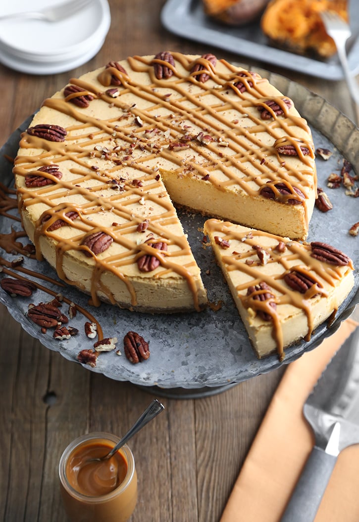 Roasted Sweet Potato Cheesecake