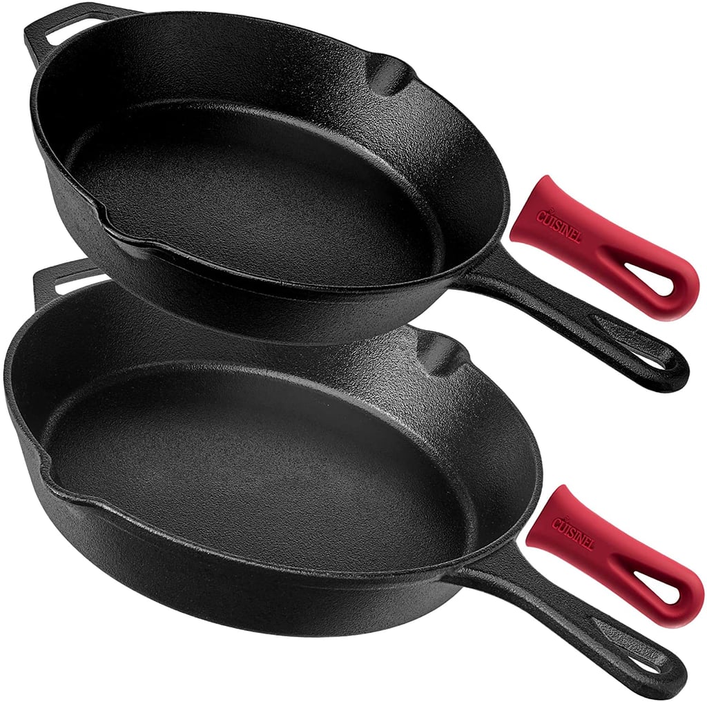 Most-Registered Kitchen Product on Amazon: Cuisinel Pre-Seasoned Cast Iron Skillet 2-Piece Set