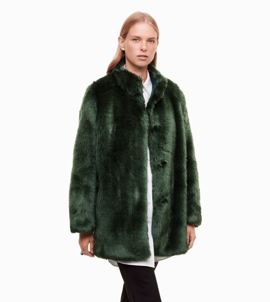 Prefer a monochromatic interpretation of the trend? This Babaton Fritz Coat ($275) in an unexpected jewel tone is a solid choice.