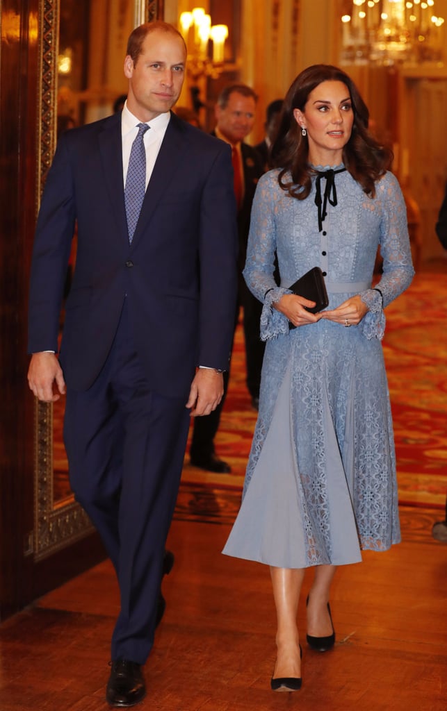 Kate Middleton Blue Temperley Dress