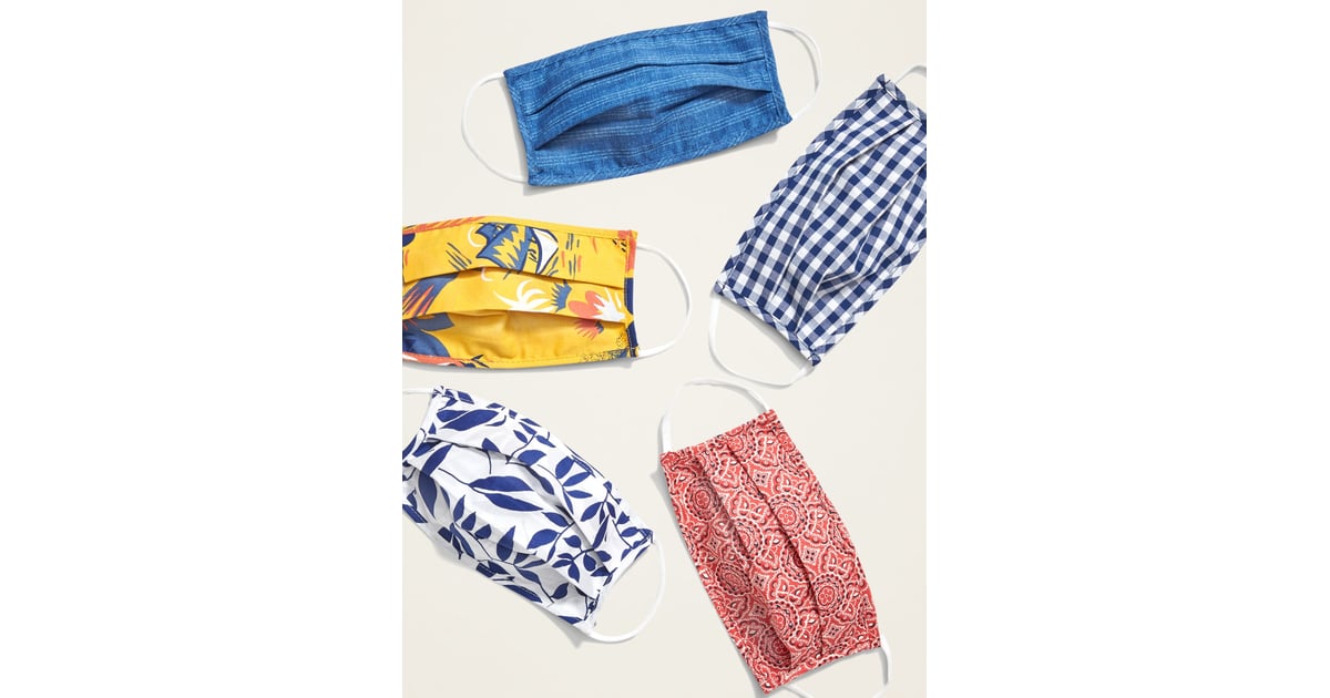 Old Navy Variety 5Pack of TripleLayer Cloth Face Masks Fashion