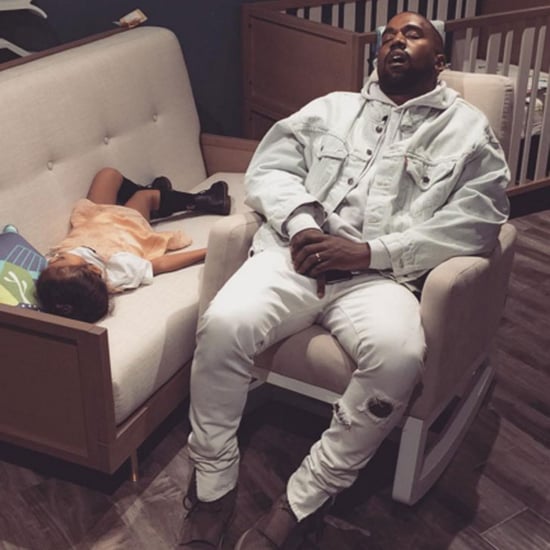 Kim Kardashian Photo of Kanye and North Sleeping