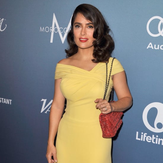 Salma Hayek in a Bright Yellow Dress at Variety's Luncheon