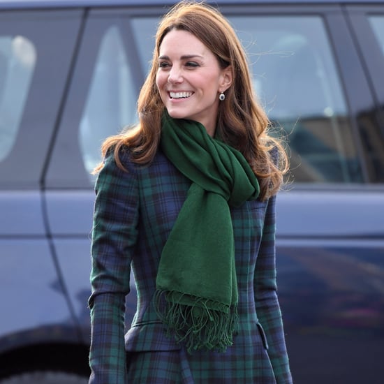 Kate Middleton Wearing Princess Diana's Sapphire Earrings