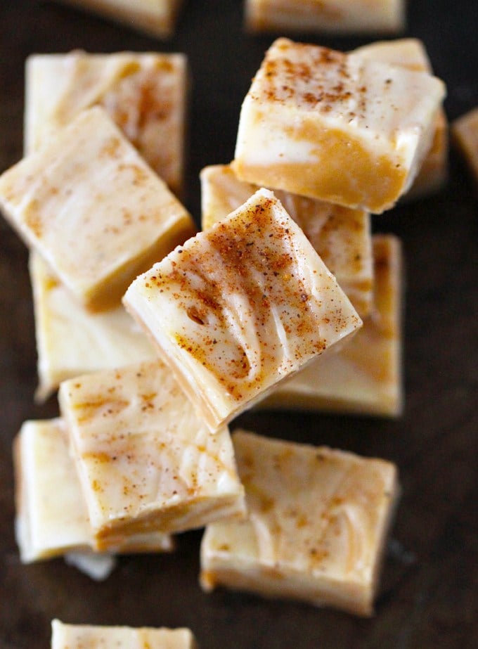 Eggnog Dulce de Leche Fudge Swirl