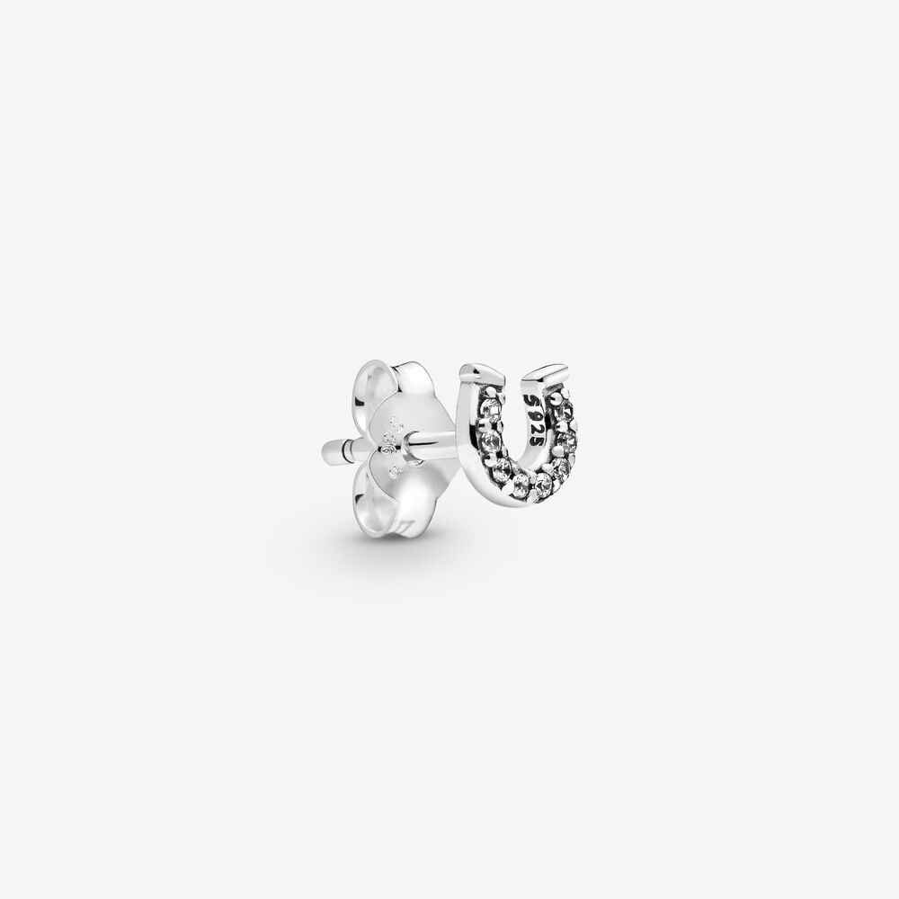 Pandora My Lucky Horseshoe Single Stud Earring