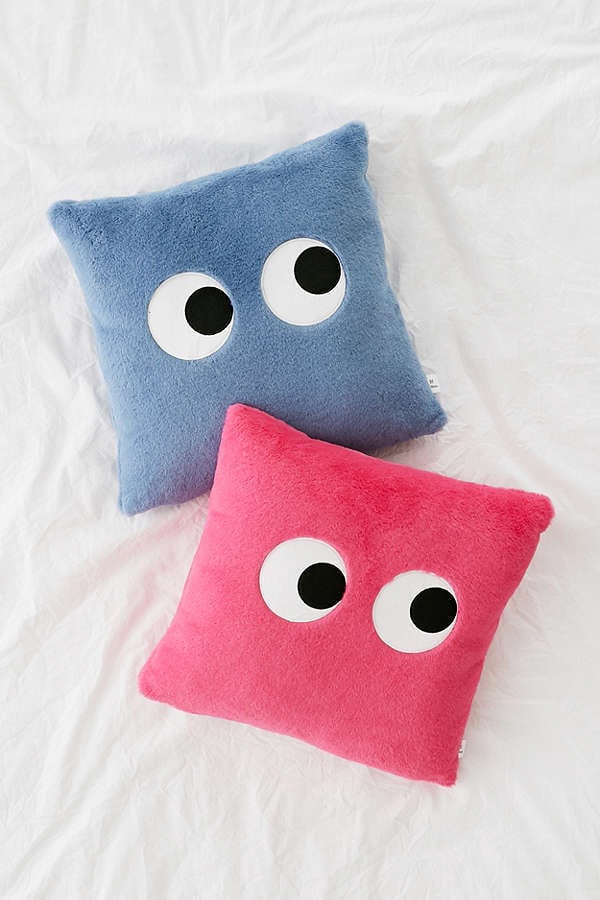 Urban Outfitters Googly Eyes Plush Throw Pillow