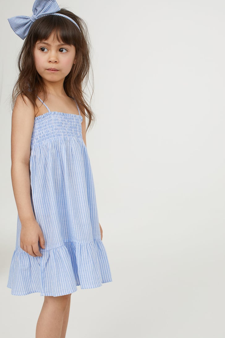 H&M Cotton Dress With Smocking | Best Kids' Clothes at H&M | POPSUGAR ...