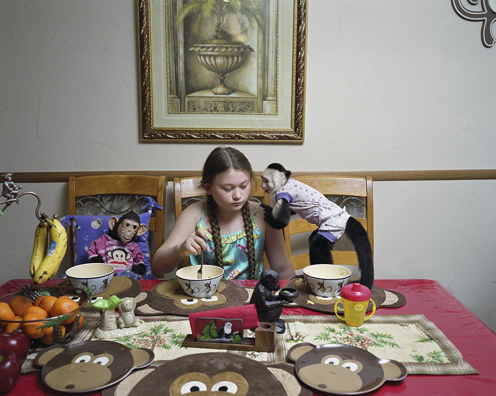 Robin Schwartz, Breakfast Talk with Rosie, 2011, from Amelia and the Animals (Aperture, 2014)