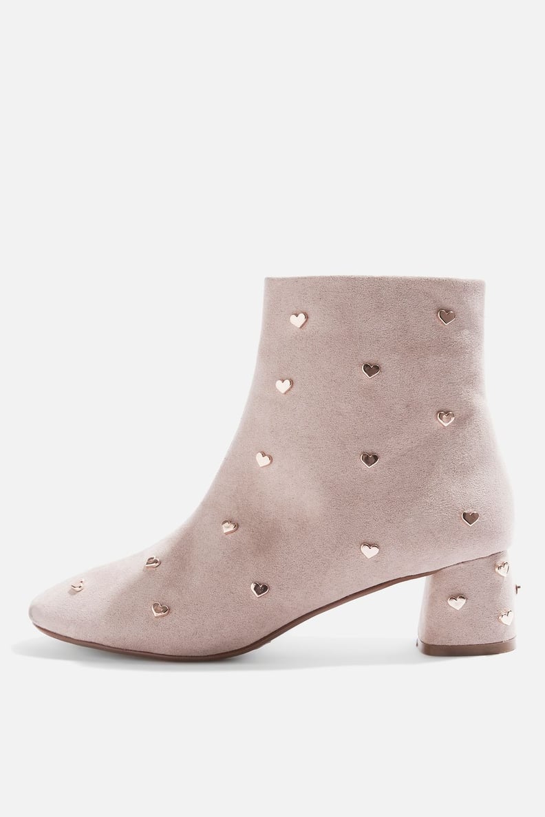 Topshop Bee Heart Stud Ankle Boots