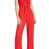 socialite tie front jumpsuit