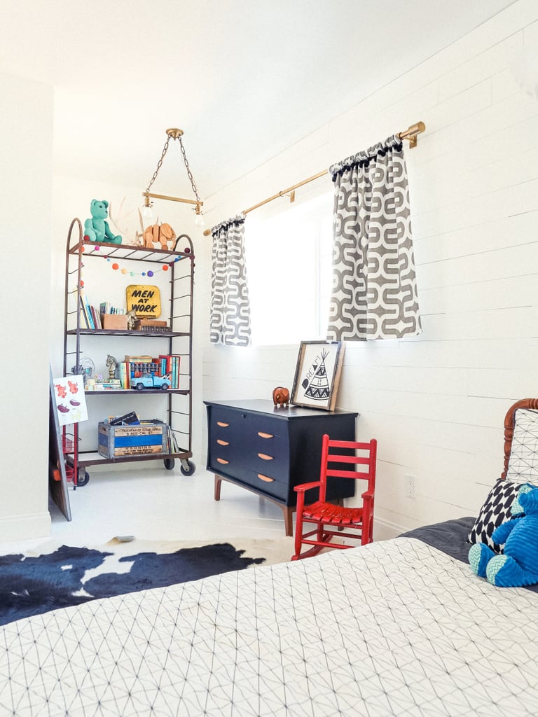 Salvaged rolling shelf