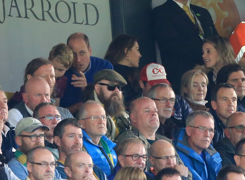 William, Kate, George, and Charlotte at Soccer Game Pictures