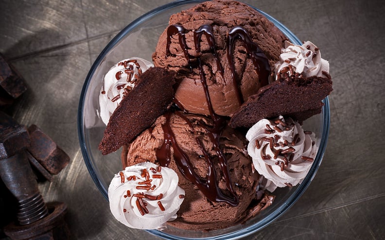 Chocolate Brownie Bark Sundae