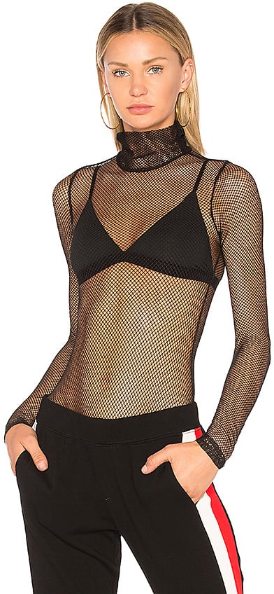 Danielle Guizio Fishnet Bodysuit