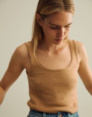Madewell Clemence Cropped Sweater Tank