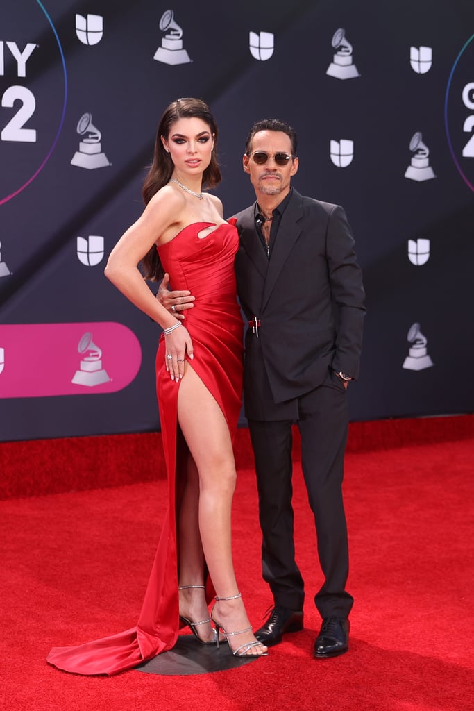 Marc Anthony and Fiancée Nadia Ferreira at the Latin Grammys