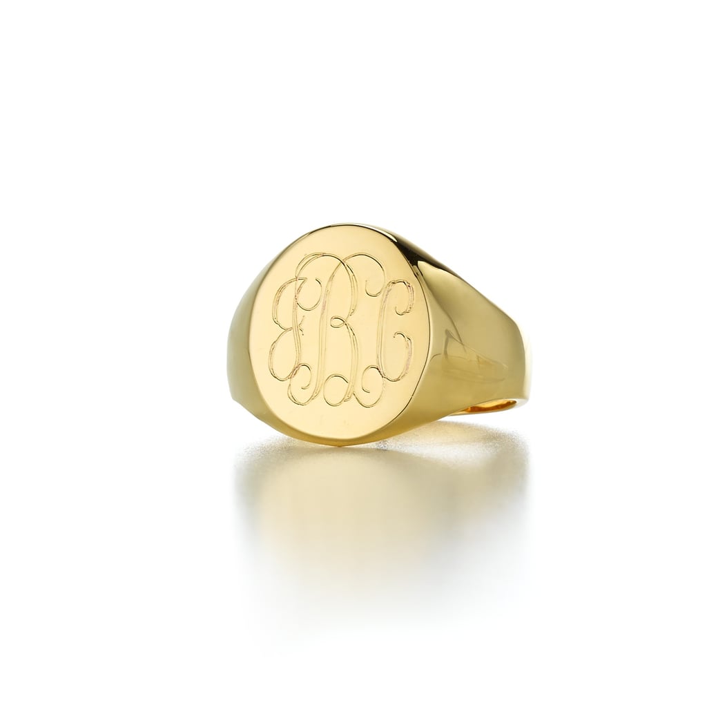 Sarah Chloe Lana Oval Signet Ring ($108)
