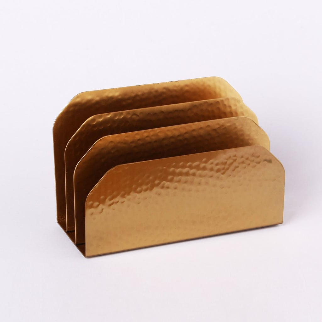 Hammered Letter Sorter Gold 26 Stylish Items To Craft The Perfect Cubicle Popsugar Smart Living Photo 2