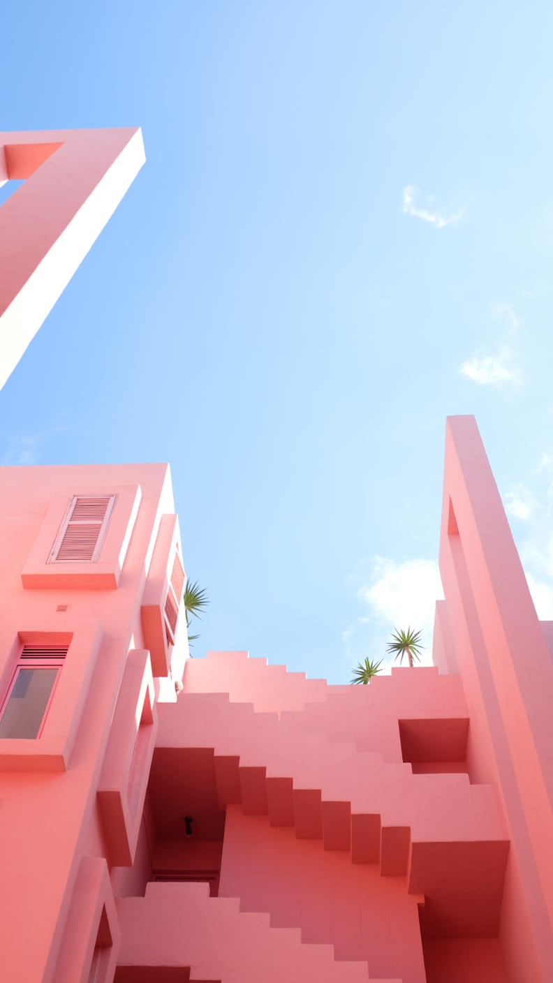 Pink Building iPhone Wallpaper