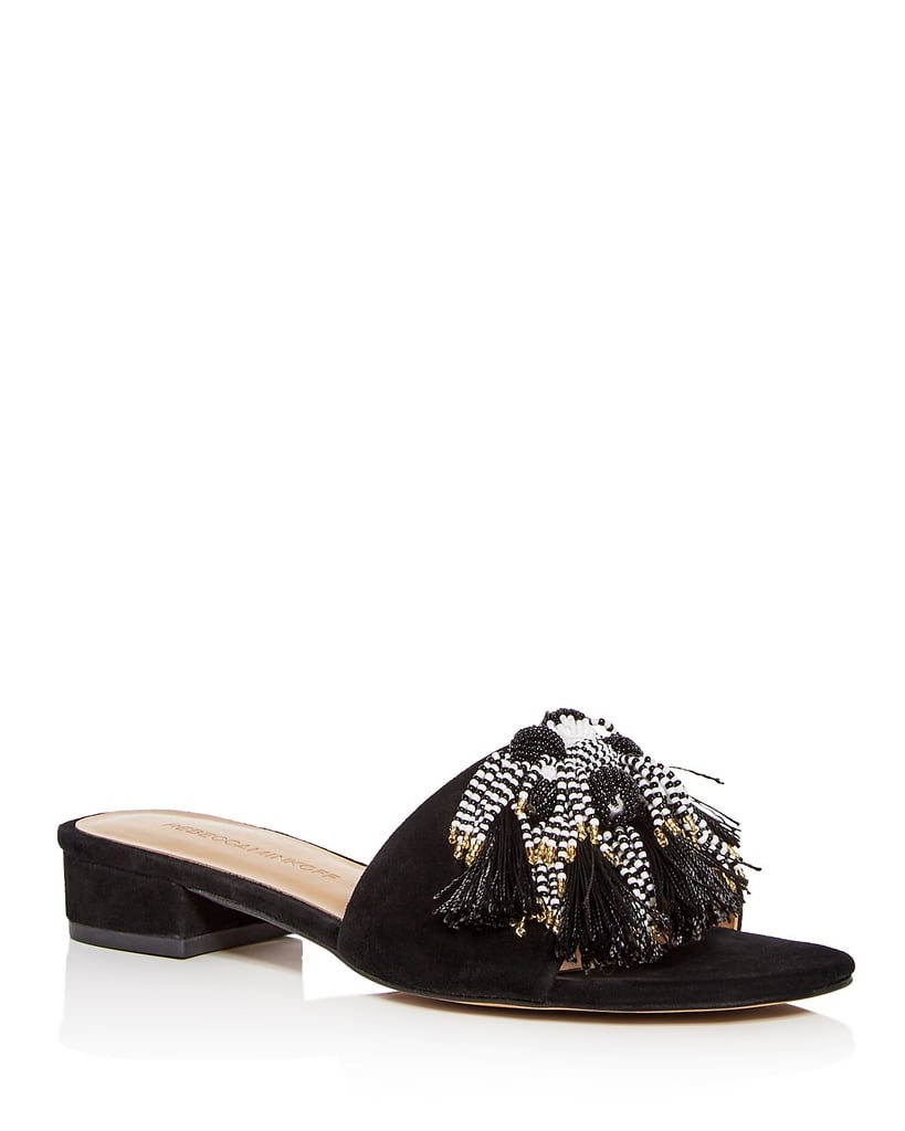 Rebecca Minkoff  Kayleigh Embellished Suede Slides