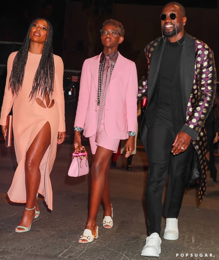 Gabrielle Union, Dwyane Wade, and Zaya at Gucci Love Parade