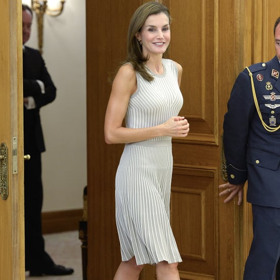 Queen Letizia's Hugo Boss Knit Dress September 2017