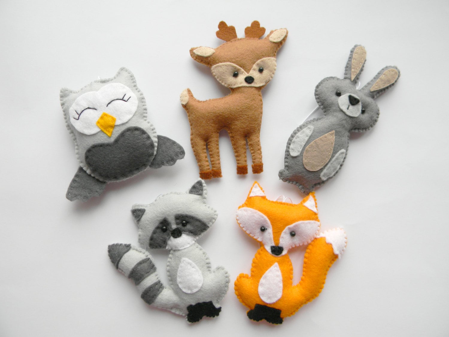 stuffed woodland creatures