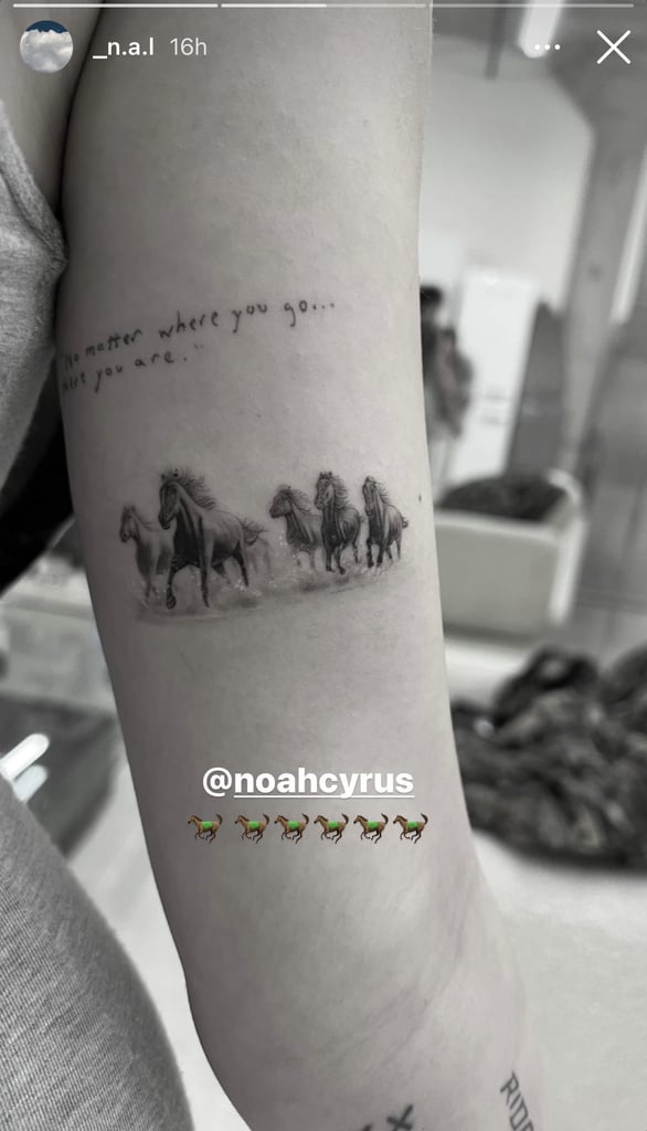 Noah Cyrus's Horse Tattoo