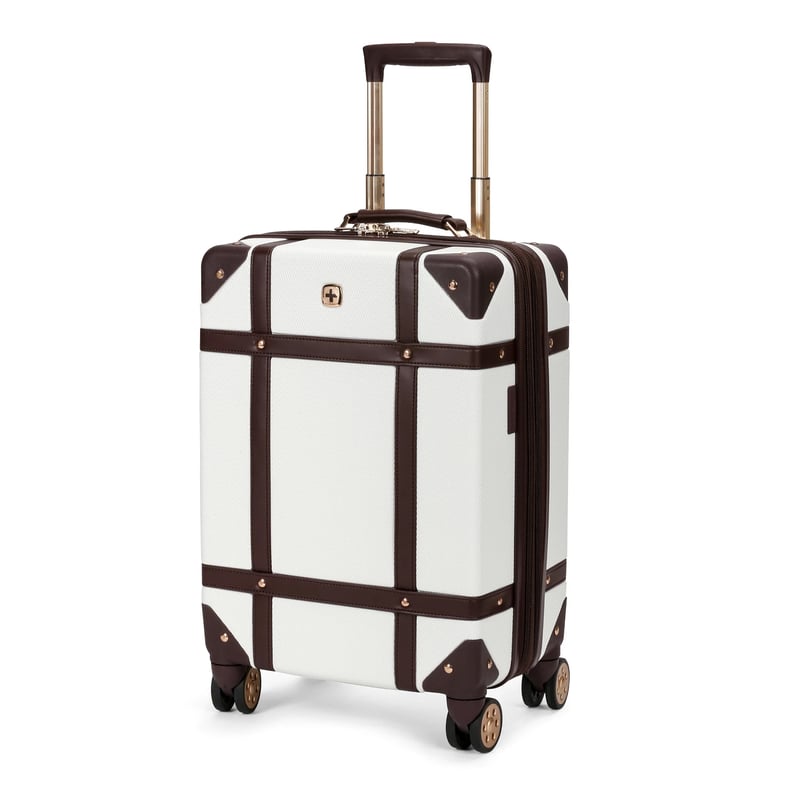 SwissGear Trunk Hardside Carry-On Suitcase in Swiss Coffee