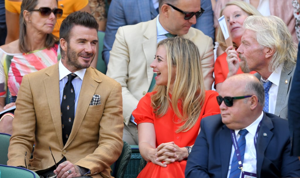 David Beckham and Claire Foy With Their Moms at Wimbledon