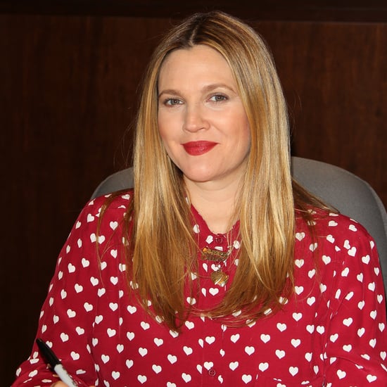 Drew Barrymore Red Heart Topshop Blouse