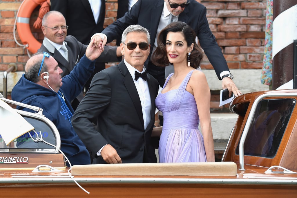 Amal Clooney Purple Dress Venice Film Festival