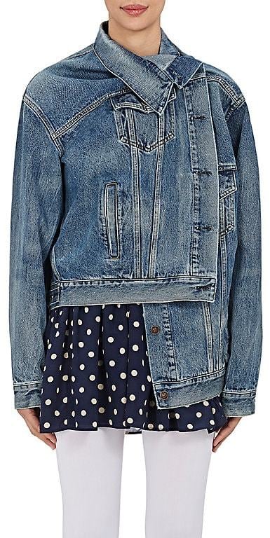 Råd klæde sig ud inkompetence Balenciaga Women's Crossover-Front Denim Jacket | 8 Pairs of Jeans You  Don't Already Have but Should For 2018 | POPSUGAR Fashion Photo 19