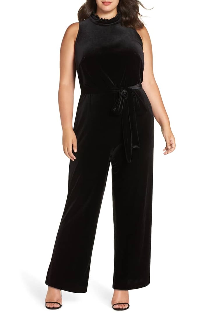 Vince camuto ruffle jumpsuit sales