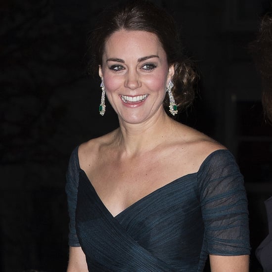 Kate Middleton Pregnant Wearing Jenny Packham Dress at Met