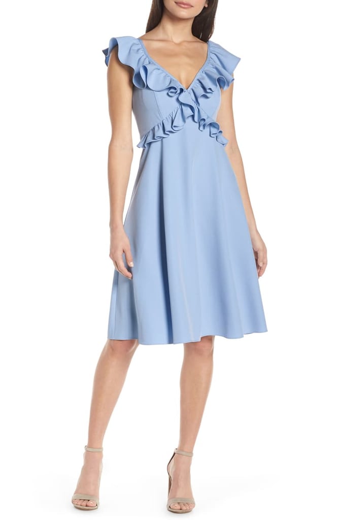 Chelsea28 Crisscross Ruffle Fit & Flare Dress | Nordstrom Half Yearly ...