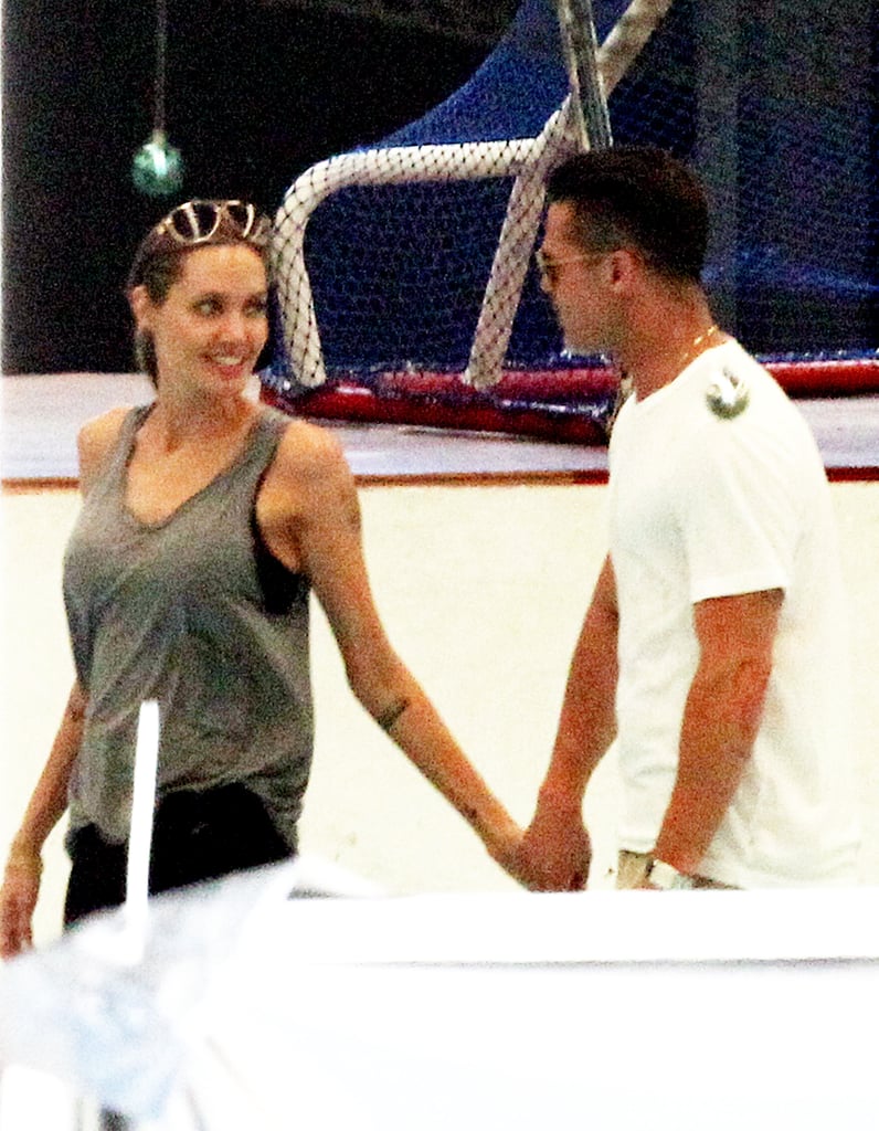 The couple hit the ice together in Queensland, Australia in December 2013.