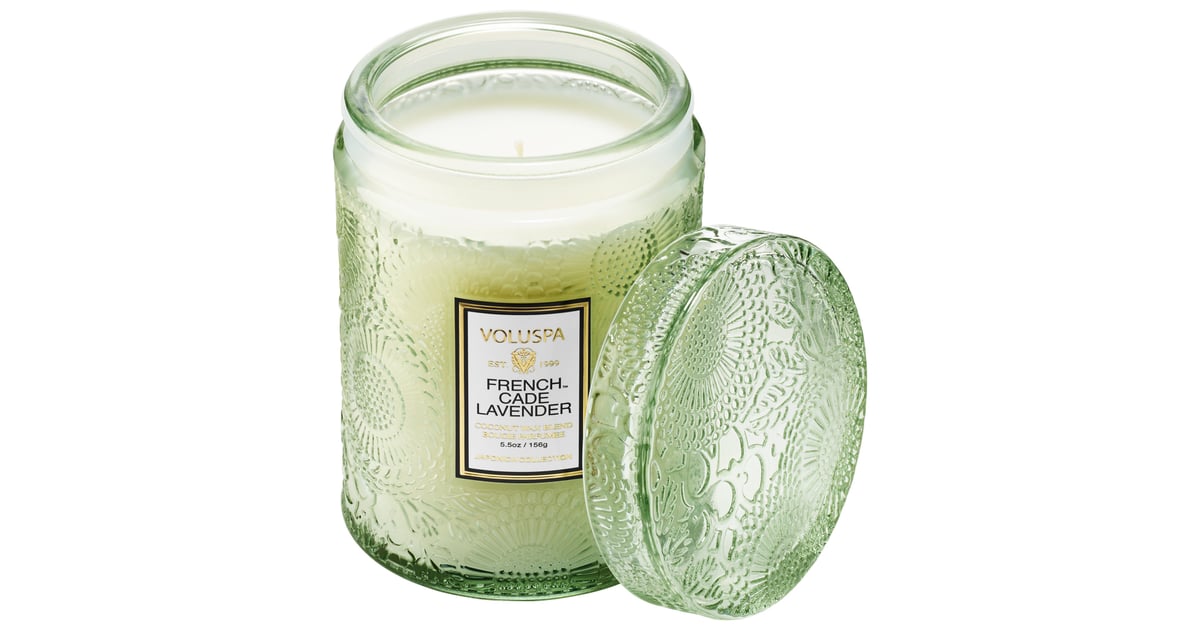 Voluspa French Cade and Lavender Glass Jar Candle Make Your AtHome