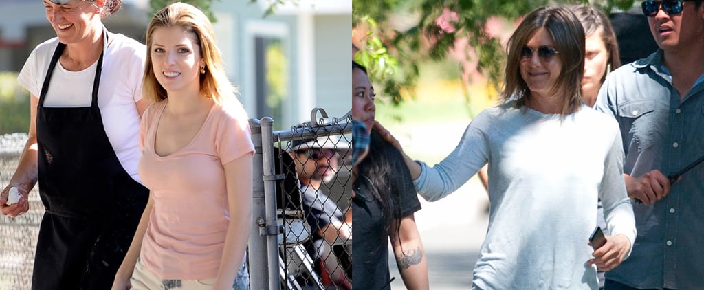 Jennifer Aniston and Anna Kendrick Film Cake in LA