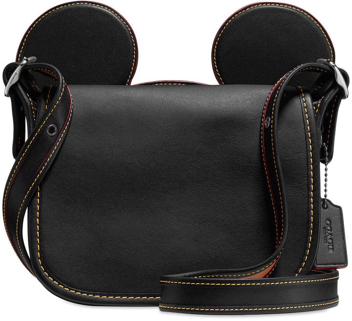 Disney Mickey Mouse Leather Saddle Bag by Coach