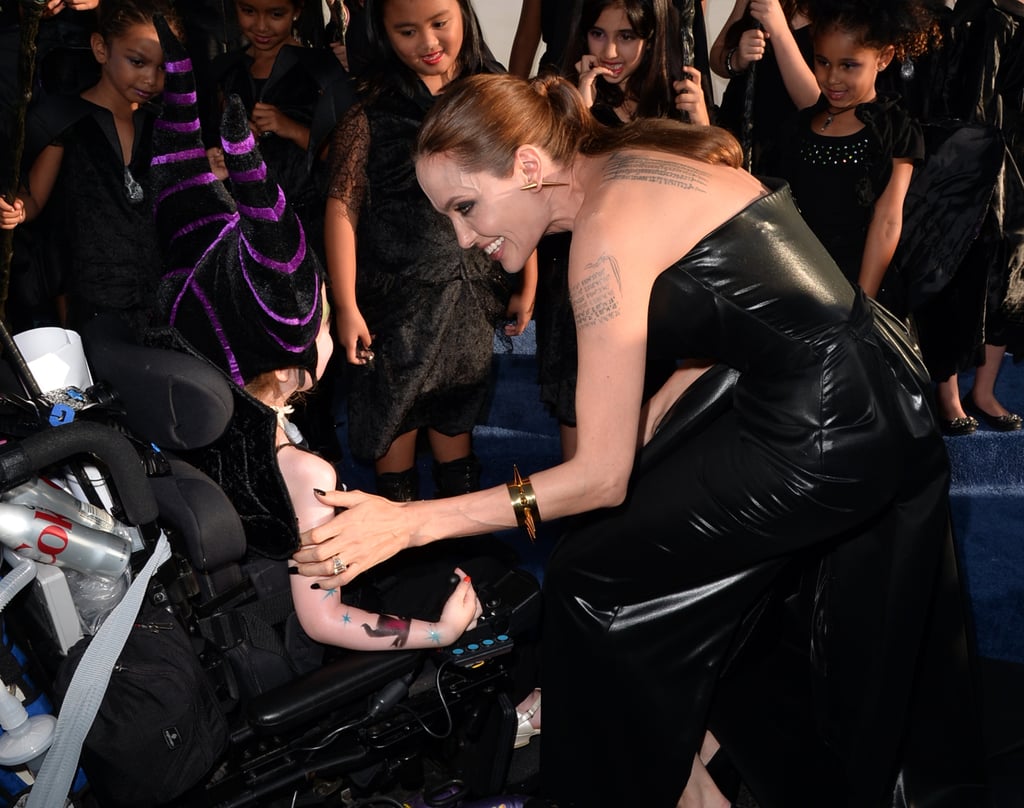 Angelina Jolie and Brad Pitt at the Maleficent LA Premiere