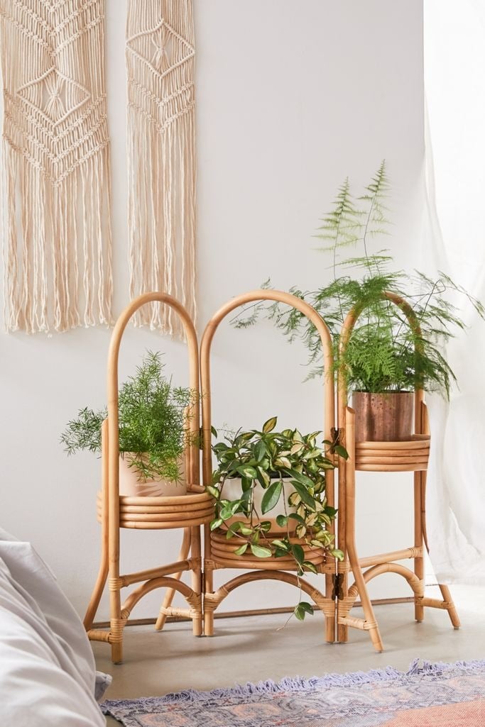 Urban Outfitters Rattan Plant Stand