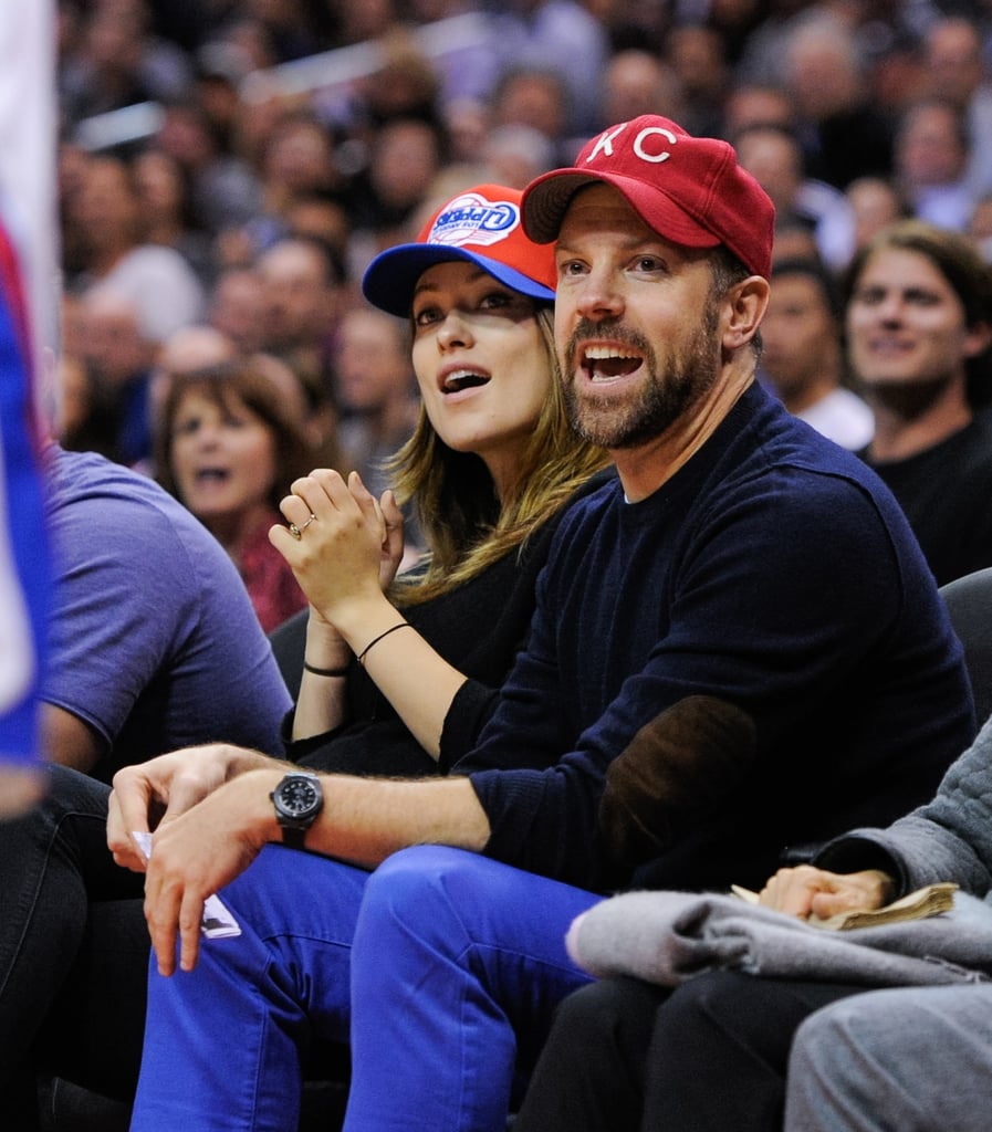 On Wednesday, Jason Sudeikis and Olivia Wilde sat courtside at an LA Clippers game.