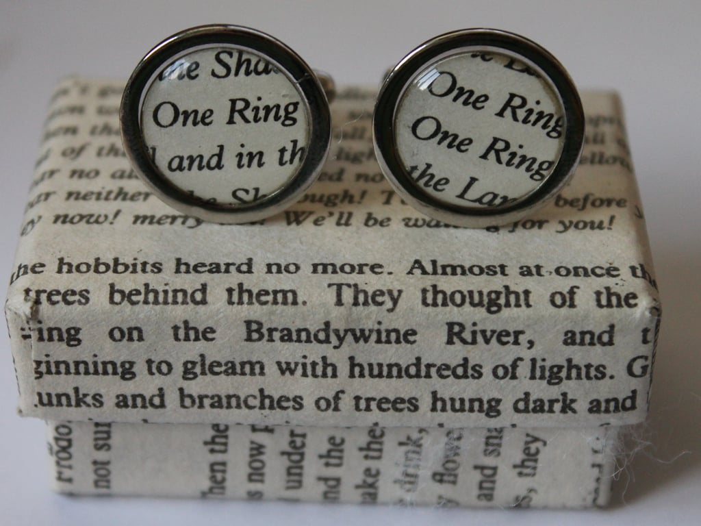 Lord of the Rings Literature Cufflinks ($23)