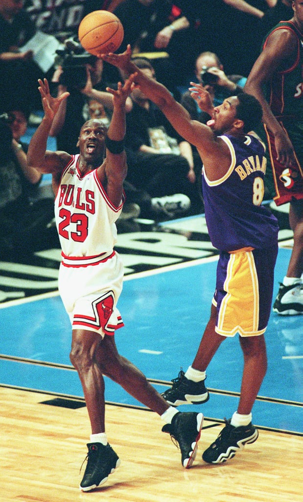 Photos of Michael Jordan and Kobe Bryant