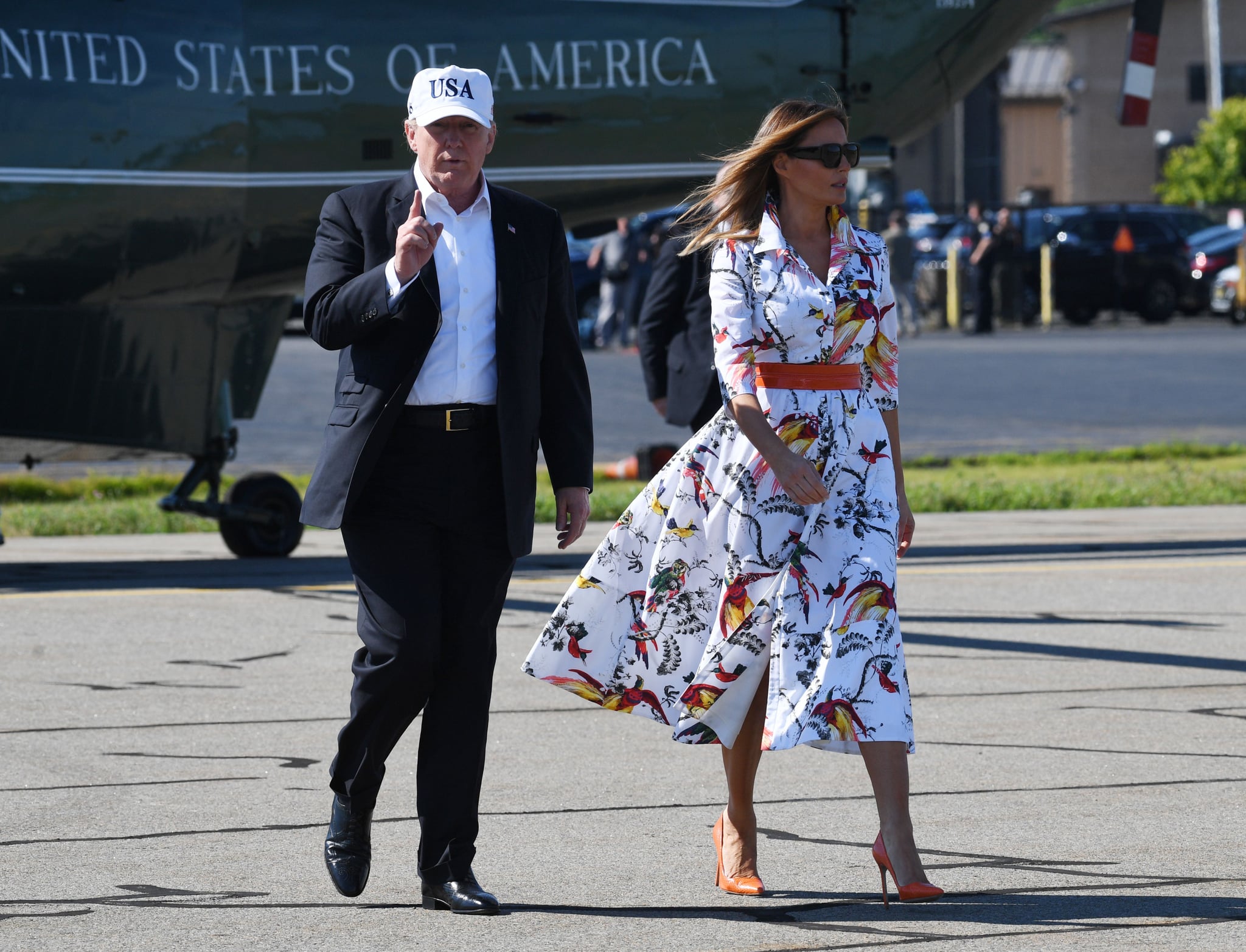 Melania Trump s Kasia Parrot Print Dress POPSUGAR Fashion UK