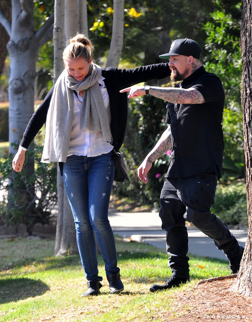 Cameron Diaz and Benji Madden PDA May 2015